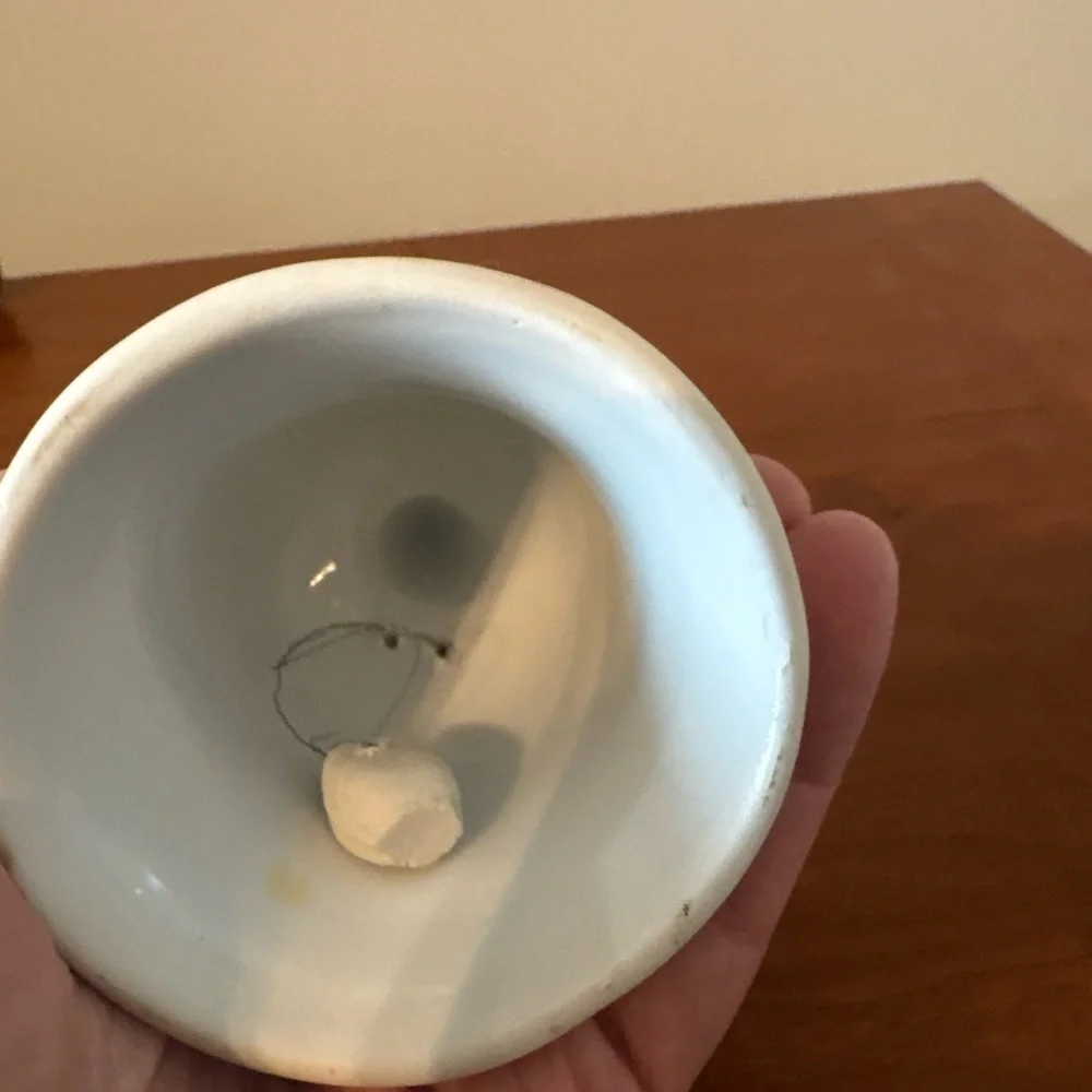 Vintage Porcelain Bell – Forget-Me-Not Alaska State Flower